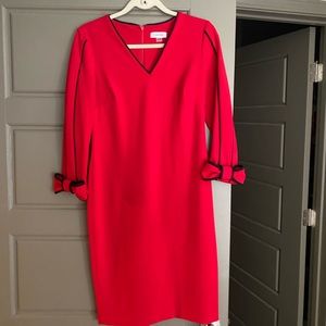 Red Size 6 Calvin Klein Dress